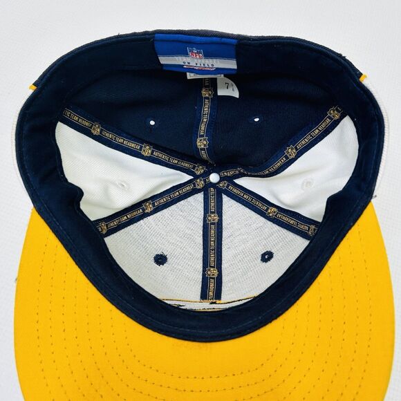 Reebok NFL San Diego Chargers Cap Yellow Blue Hat Lot Of 2 One Size & 7 3/8 - Picture 9 of 16